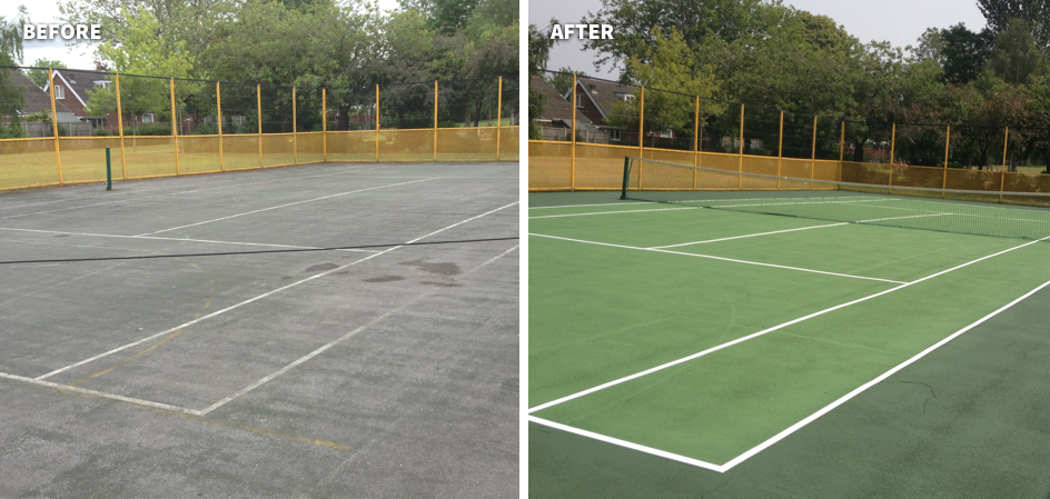 Tennis court maintenance 8