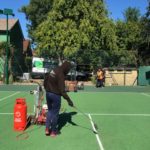 Hartswood - Block of three hard surface tennis courts transformed